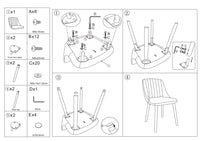 Garvee Ensemble de 2 chaises de salle à manger avec revêtement en tissu moderne, dossier ergonomique, structure en chêne massif, pieds antidérapants, supporte jusqu'à 136 kg, coloris neutre. Idéales pour la cuisine et la salle à manger.