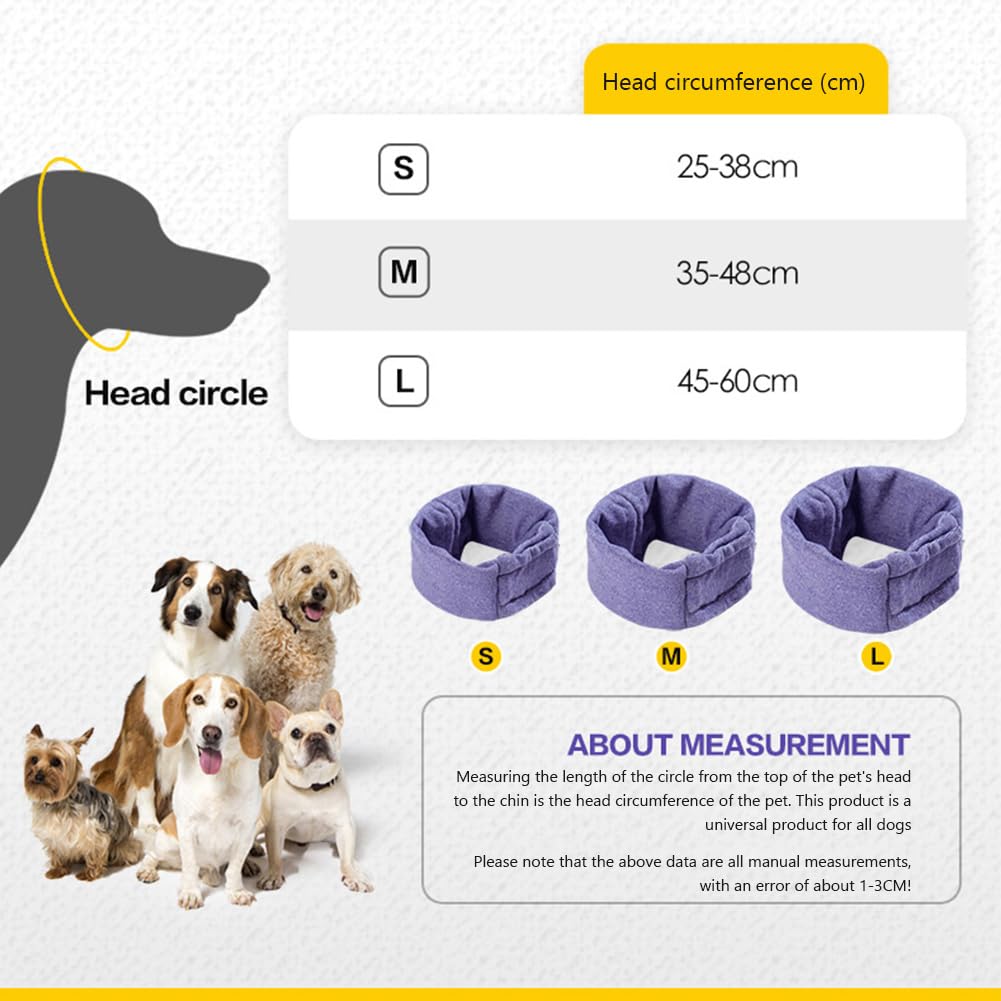 Cache-oreilles souples Garvee pour chien avec réduction du bruit et bandeau apaisant pour animaux de compagnie, gris foncé