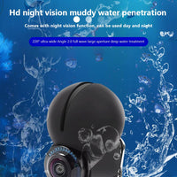 Caméra sous-marine Garvee avec détecteur de poissons, écran 4,3", angle de vision de 220°, batterie 10 000 mAh, portée de 30 m. Accessoire de pêche.