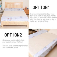 Drap Garvee Aardings avec fibres d'argent, conducteur, 95 % coton, matière douce, 153 x 203 cm, pour un meilleur sommeil