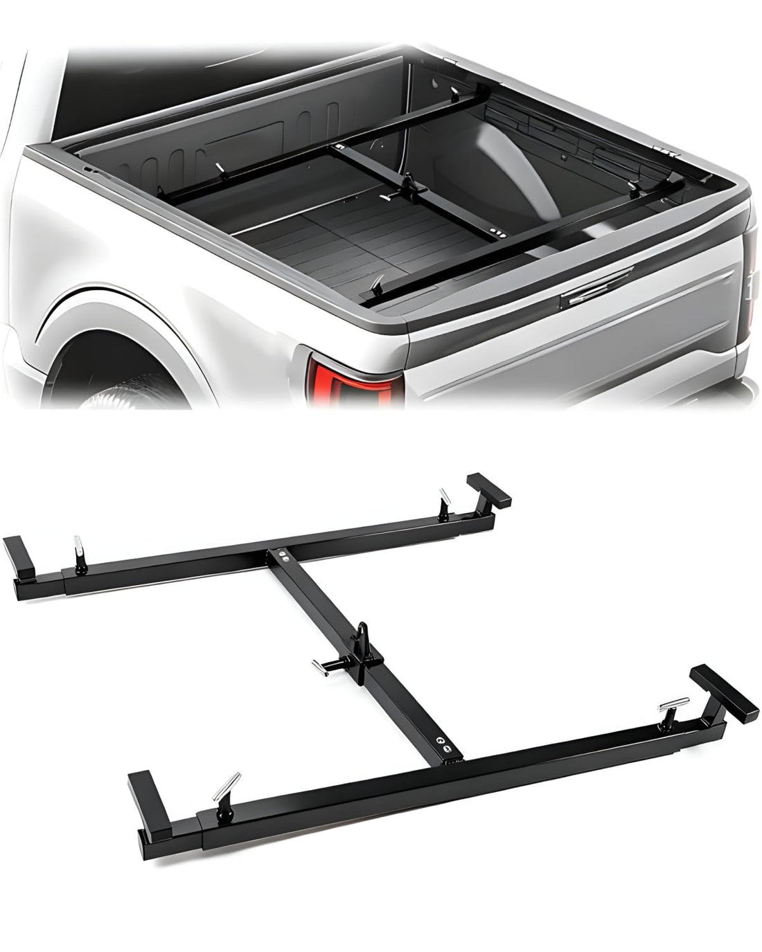 Lève-plateau Garvee universel, capacité de levage de 363 kg (800 lb), réglable de 109 à 200 cm (43 à 79 po), en acier robuste revêtu de poudre et résistant à la corrosion, pour camionnettes.