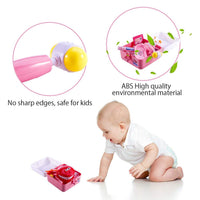 Coffret de dentiste Garvee, 20 pièces, mallette robuste pour jeux de rôle, école, rose