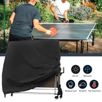 Housse de ping-pong Garvee 155 x 75 x 144 cm, imperméable, protection UV, couleur argent, pour table de ping-pong d'intérieur et d'extérieur