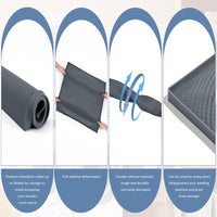 Tapis de machine à laver/couvre-manteau en silicone Garvee, 50 x 60 cm, noir, antidérapant, imperméable