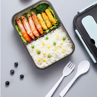 Boîte à bento hermétique Garvee, 2 compartiments, étanche, 1100 ml, sans BPA, légère, idéale pour l'école et le bureau