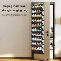 Rangement à chaussures Garvee, 10 niveaux avec 4 crochets métalliques, à suspendre à la porte, pour chambre et couloir, capacité de 20 paires, matériau durable