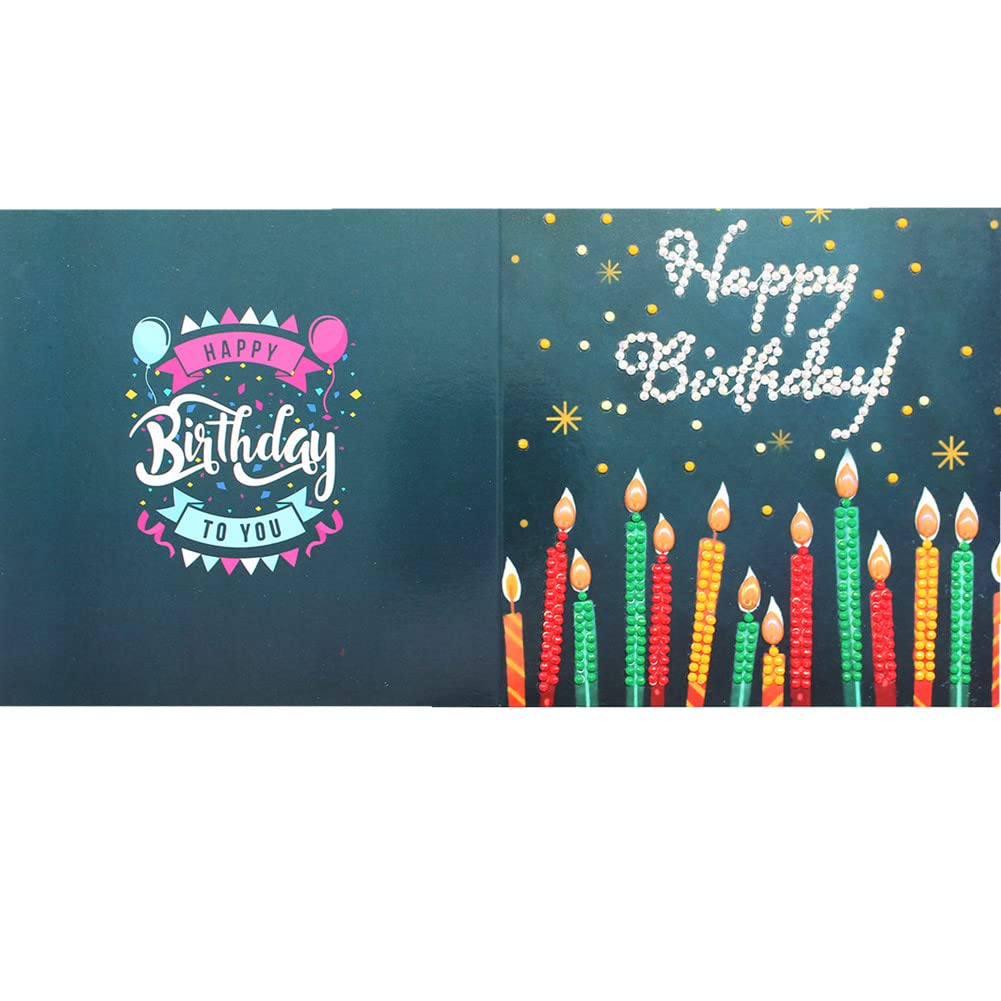 Cartes de peinture diamant 5D à faire soi-même Garvee, 12 pièces, cartes de vœux, cadeau créatif pour femmes, cartes de vœux d'anniversaire, cartes de remerciement pour les fêtes, pour la famille, les amis et les amoureux