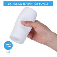 Distributeur de liquide vaisselle rechargeable Garvee, bouteille en silicone avec séparateur pour cuisine et salle de bain, blanc, facile à presser