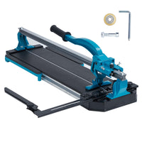 Coupe-carreaux manuel Garvee 61 cm (24 po) avec disque en carbure de tungstène pour la construction, châssis en alliage d'aluminium, pieds antidérapants, précision infrarouge, coupe de précision, noir