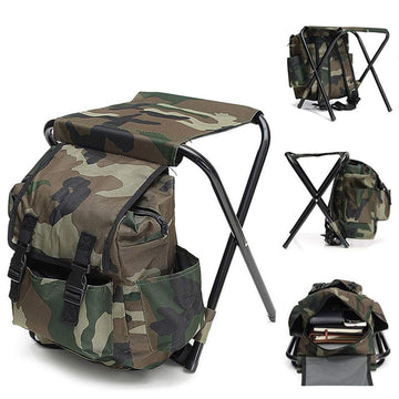 Chaise de randonnée portable Garvee, pliable et résistante à la pluie, idéale pour l'alpinisme et la pêche. Charge maximale : 100 kg. Tissu Oxford. Convient pour le camping, la randonnée et les voyages.