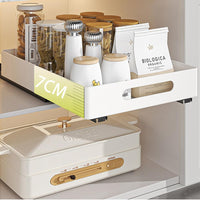 Organisateur de tiroir Garvee en métal, silencieux et robuste, pour cuisine et salle de bain, 26 x 37 x 8 cm, blanc