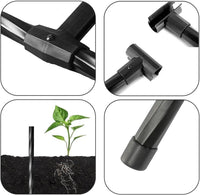 Garvee Arche de jardin en acier noir robuste, treillis pour plantes grimpantes, mariage, fête, décoration extérieure, pelouse, terrasse et allée