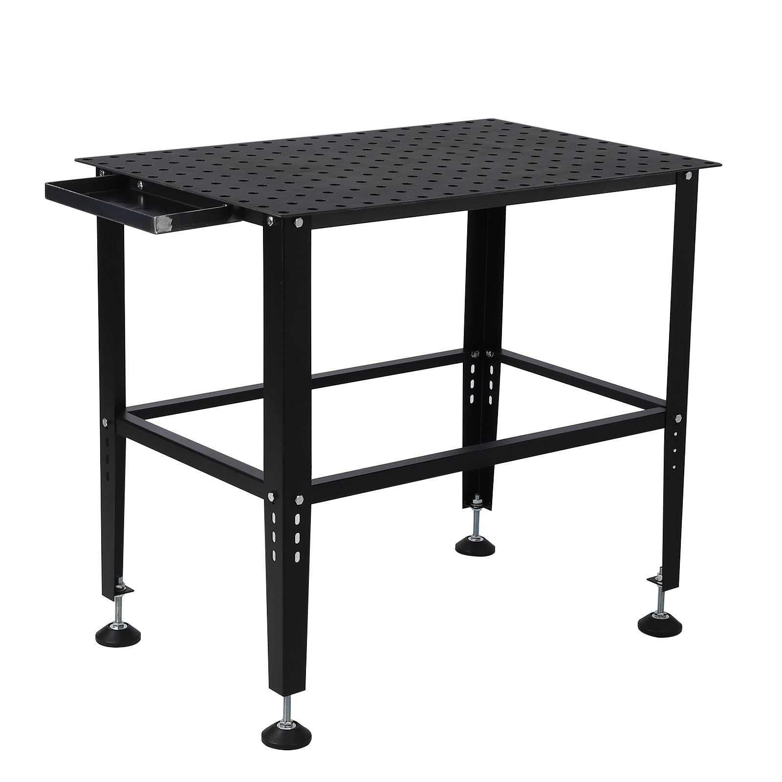 Table de soudage Garvee 91 x 61 cm (36 x 24 po) avec une capacité de charge de 680 kg (1 500 lb), trous de fixation de 16 mm (5/8 po), cadre en acier robuste pour atelier et garage, polyvalente et stable.