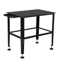 Table de soudage Garvee 91 x 61 cm (36 x 24 po) avec une capacité de charge de 680 kg (1 500 lb), trous de fixation de 16 mm (5/8 po), cadre en acier robuste pour atelier et garage, polyvalente et stable.