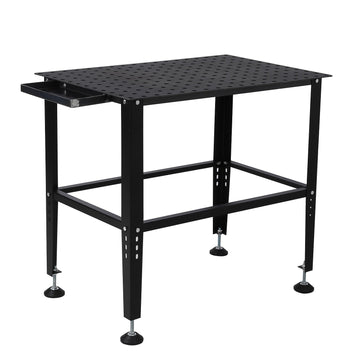 Table de soudage Garvee 91 x 61 cm (36 x 24 po) avec une capacité de charge de 680 kg (1 500 lb), trous de fixation de 16 mm (5/8 po), cadre en acier robuste pour atelier et garage, polyvalente et stable.