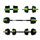 Ensemble d'haltères réglables Garvee 30 lbs/44 lbs, kettlebell et barre 2 en 1, pour l'entraînement à domicile, noir