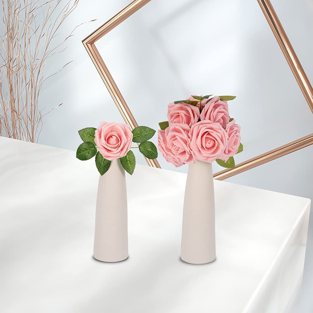 Roses artificielles Garvee, lot de 25, fleurs en mousse, roses, pour décorations de mariage à faire soi-même, couleurs éclatantes, durables et polyvalentes
