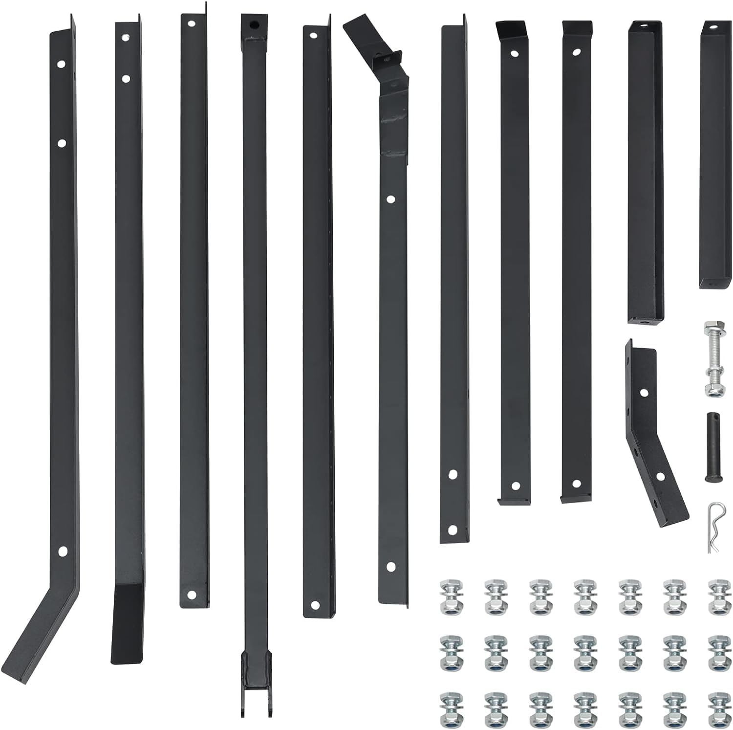 Garvee Herse niveleuse tractée 183 cm, drag harrow pour allée avec 2 barres réglables, niveleuse de terrain pour ATV, UTV et tracteurs de jardin