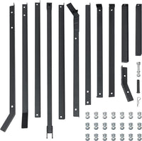 Garvee Herse niveleuse tractée 183 cm, drag harrow pour allée avec 2 barres réglables, niveleuse de terrain pour ATV, UTV et tracteurs de jardin