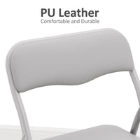 Ensemble table et chaises pliantes Garvee pour enfants, avec coussins d'assise en PU, structure robuste en acier, pliable, idéal pour manger, lire et jouer, compact, multicolore