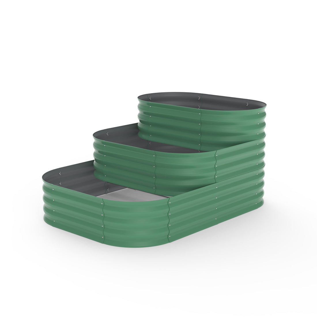 Kit de jardin surélevé galvanisé Garvee 61x42x31 cm en acier inoxydable pour légumes et herbes aromatiques d'extérieur