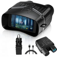 Jumelles Garvee NV4000 4K HD avec écran 3 pouces, vision nocturne infrarouge, caméra 36 MP, enregistrement vidéo en extérieur et batterie au lithium.
