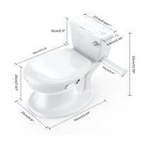 Garvee Pot d’Apprentissage Réaliste pour Enfants 18-36 Mois, Son de Chasse d’Eau, Siège Souple, Base Antidérapante, Porte-Papier