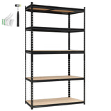 Garvee étagère garage 5 niveaux, 907 kg charge, ajustable, métal et MDF, 91 × 46 × 183 cm, rangement atelier, protection sol
