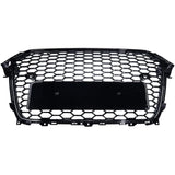 Grille de pare-chocs avant Garvee en nid d'abeille pour Audi A4 B8PA 2013-2016, robuste, ajustement parfait, en plastique, sans logo, modèle européen