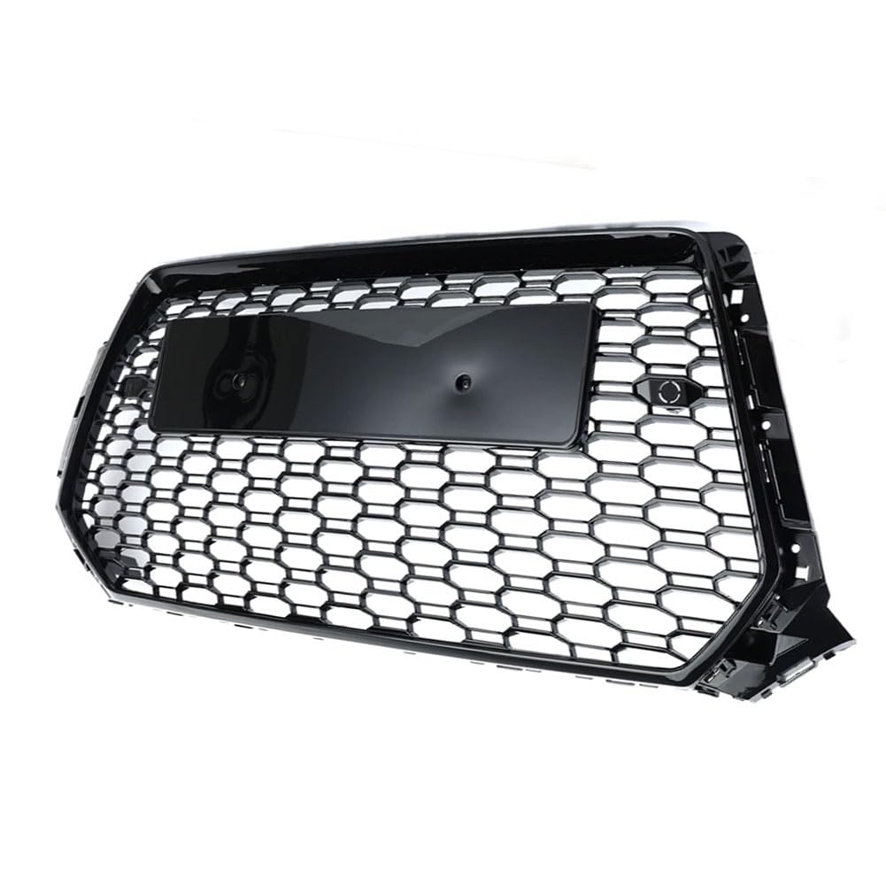 Grille de pare-chocs avant Garvee en nid d'abeille pour Audi A4L RS4 2017-2019, design sportif, ABS résistant, noir