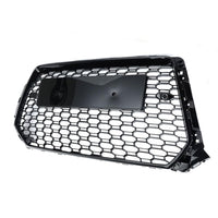 Grille de pare-chocs avant Garvee en nid d'abeille pour Audi A4L RS4 2017-2019, design sportif, ABS résistant, noir