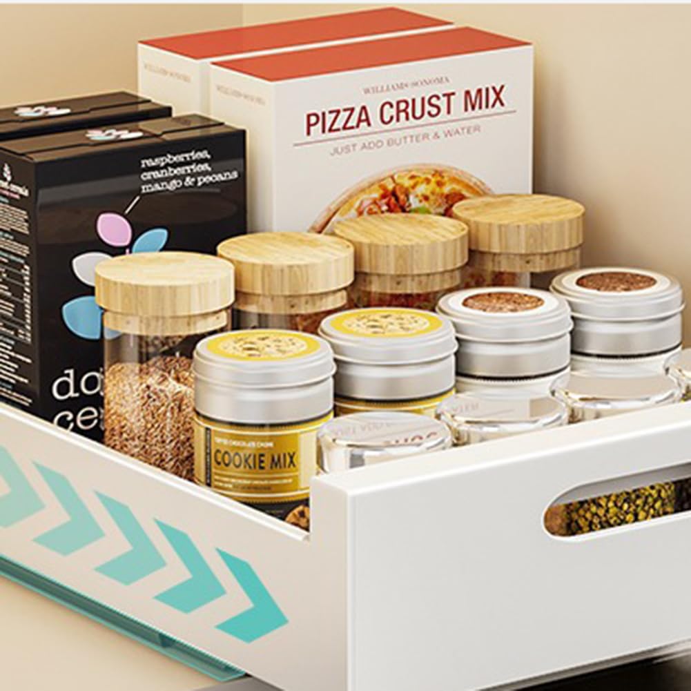 Organisateur de tiroir de cuisine Garvee en acier au carbone extensible et robuste, sans perçage, pour la cuisine et la salle de bain, léger
