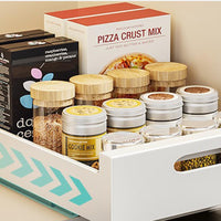 Organisateur de tiroir de cuisine Garvee en acier au carbone extensible et robuste, sans perçage, pour la cuisine et la salle de bain, léger