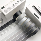 Garvee Lot de 8 rouleaux de ruban adhésif décoratif Washi Tape, couleurs assorties, 3M, pour emballage et décoration, couleurs durables, facile à découper