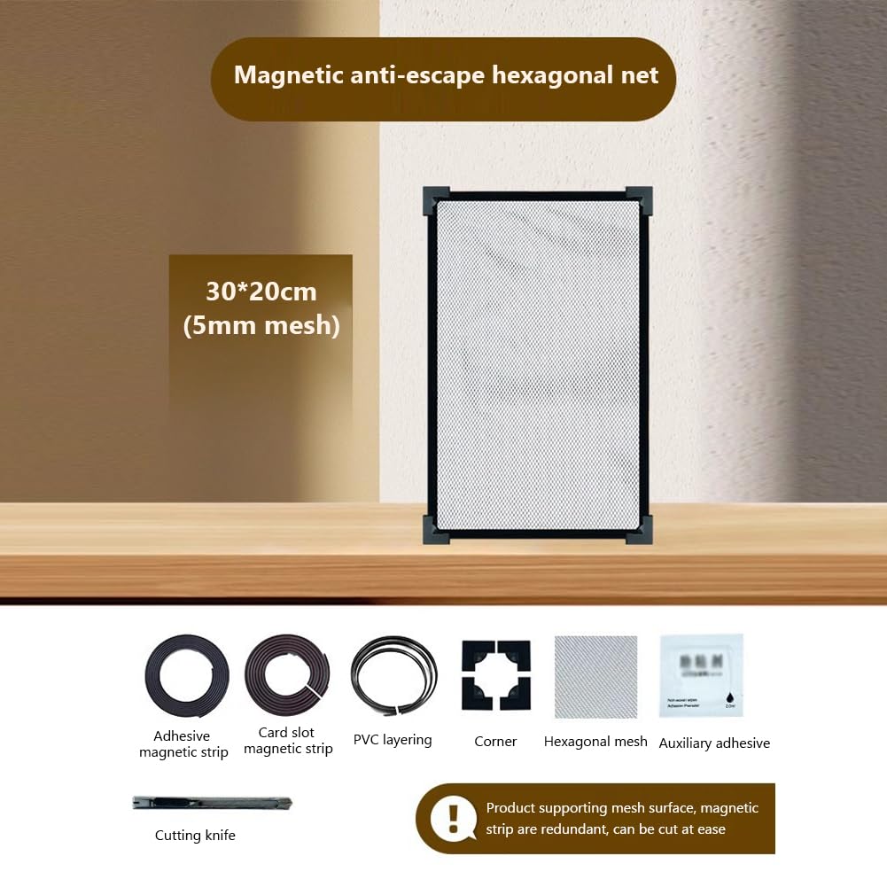 GARVEE Couvercle d'aquarium 30 x 20 cm, filet anti-ressort, accessoire de rechange transparent pour la protection des poissons