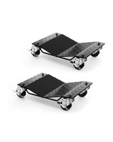 Garvee ensemble de chariots pour roues de voiture, 2 pièces, charge 1361 kg, plateforme en forme de v, acier, pour voitures, camions et motos, noir
