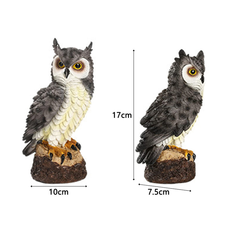 Statue de hibou réaliste Garvee pour balcon et bureau