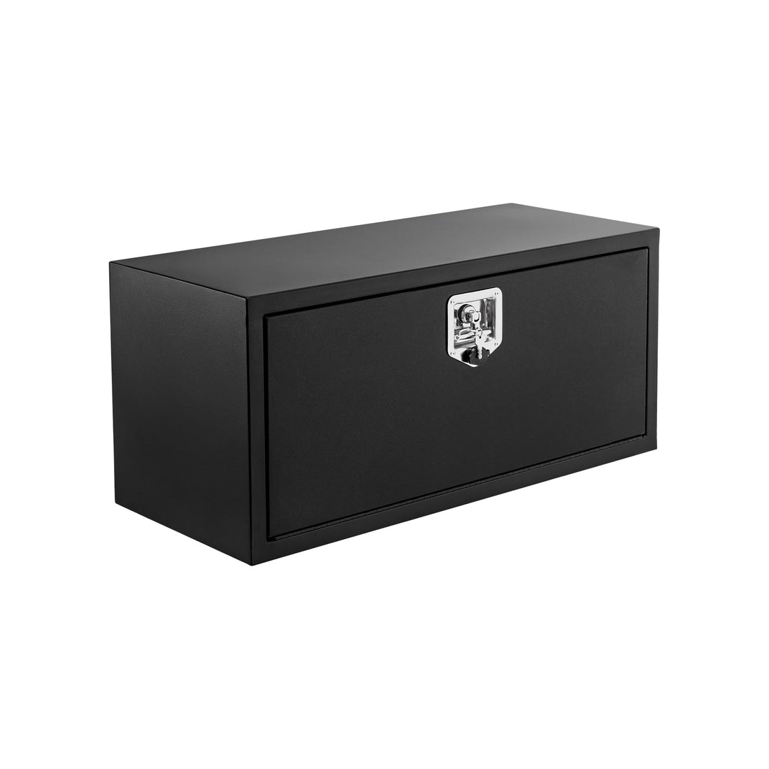 Coffre à outils Garvee en acier noir pour benne de camionnette et remorque, acier de calibre 12, résistant aux intempéries, accès rapide, 63,5 x 35,5 x 40,5 cm