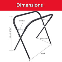 Garvee Support de Travail Pliable 340 kg, Réglable et Rembourré, Cadre en Acier pour Atelier, Noir