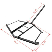 Garvee Herse niveleuse pour allée avec 2 barres réglables, drag harrow pour ATV/UTV, nivellement de terrain, jardin, champ et préparation de gazon
