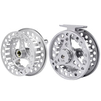 Moulinet de pêche à la mouche Garvee 2+1BB en aluminium CNC, fonctionnement fluide et précis, pour la truite, le brochet et la carpe, couleur argent.