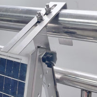 Kit de fixation Garvee pour panneaux solaires, en acier inoxydable, compatible avec les balcons et les balustrades en PVC, résistant aux intempéries et facile à installer.