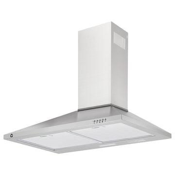 Hotte Garvee 76 cm (30 pouces) avec filtre en aluminium pour cuisine, 250 pi³/min (7 m³/min), commandes tactiles et télécommande, silencieuse, convertible, argent