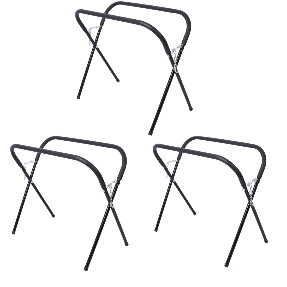Garvee Support de Travail Pliable 340 kg, Réglable et Rembourré, Cadre en Acier pour Atelier, Noir