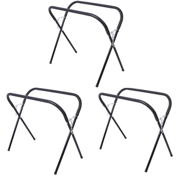 Garvee Support de Travail Pliable 340 kg, Réglable et Rembourré, Cadre en Acier pour Atelier, Noir
