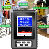 Compteur Geiger Garvee XR1-B, dosimètre portable et précis pour le laboratoire et le terrain, noir.