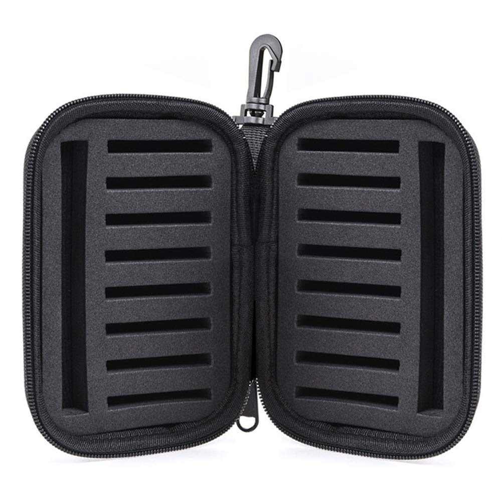 Ensemble de 16 leurres de pêche Garvee avec sac, palettes rotatives lumineuses, noyau en mousse durable, pour la truite et la perche, noir, eau douce et eau salée