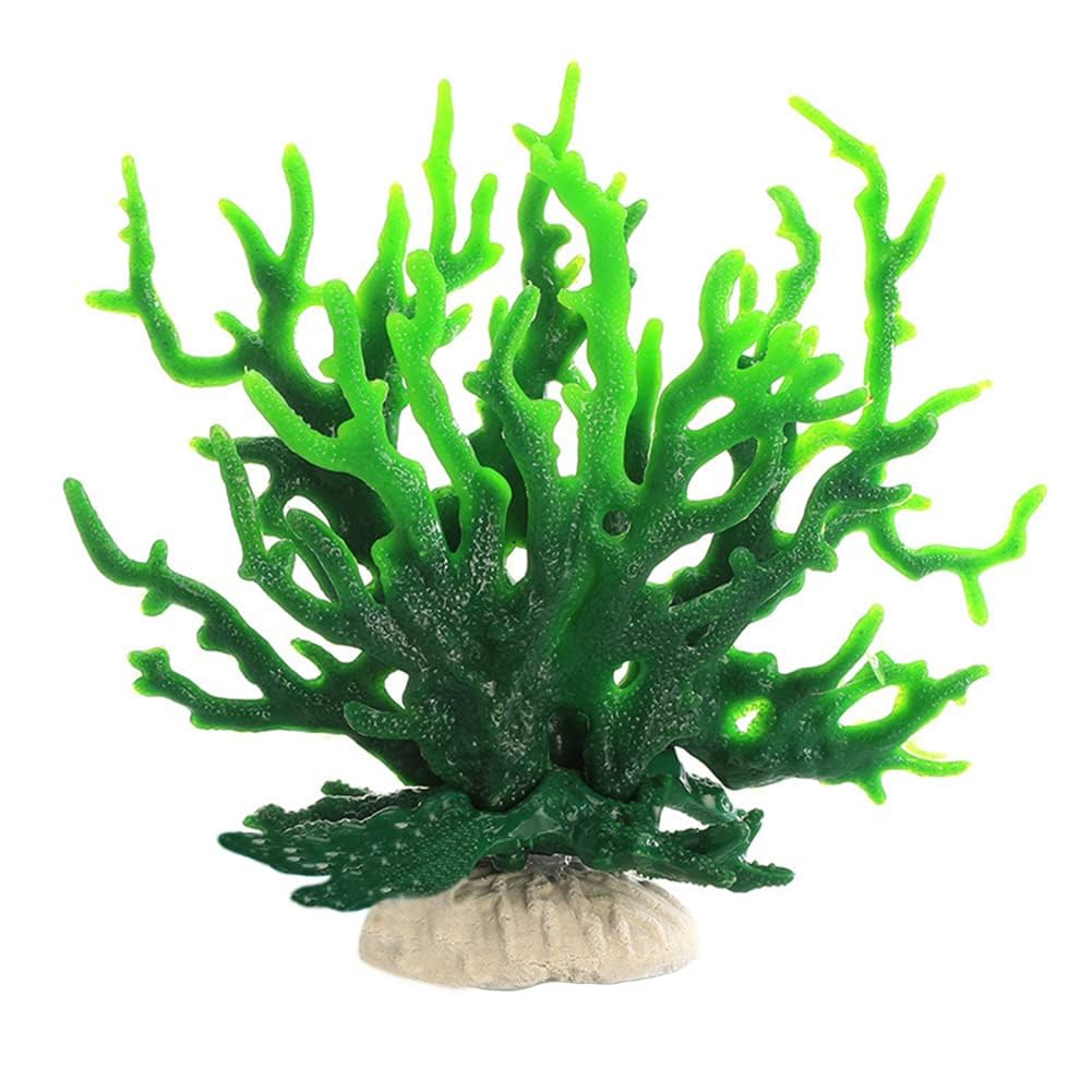 Branches de corail Garvee, ornements en imitation corail pour aquariums et bassins, bleu et violet
