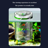 Boîte d'élevage Garvee pour poissons d'aquarium, boîte d'incubation isolée en acrylique avec ventouses pour alevins, crevettes, poissons-clowns et guppys