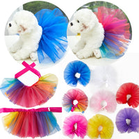 Robe tutu colorée pour chien Garvee, en maille respirante, douce et confortable, pour chiens de petite, moyenne et grande taille, idéale pour les fêtes et occasions spéciales. Multicolore, disponible en plusieurs tailles.